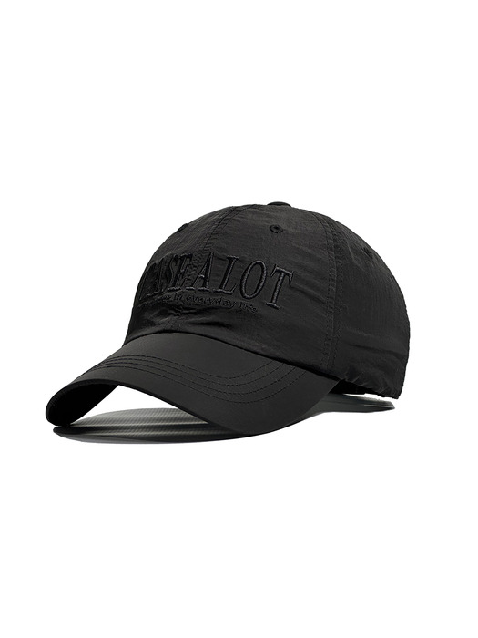 Nylon ball cap - black