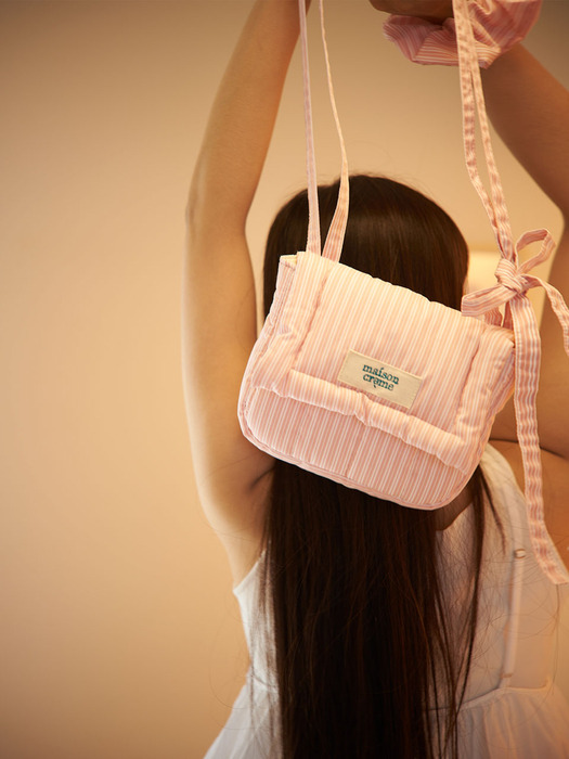 Pillow bag _ Pink stripe