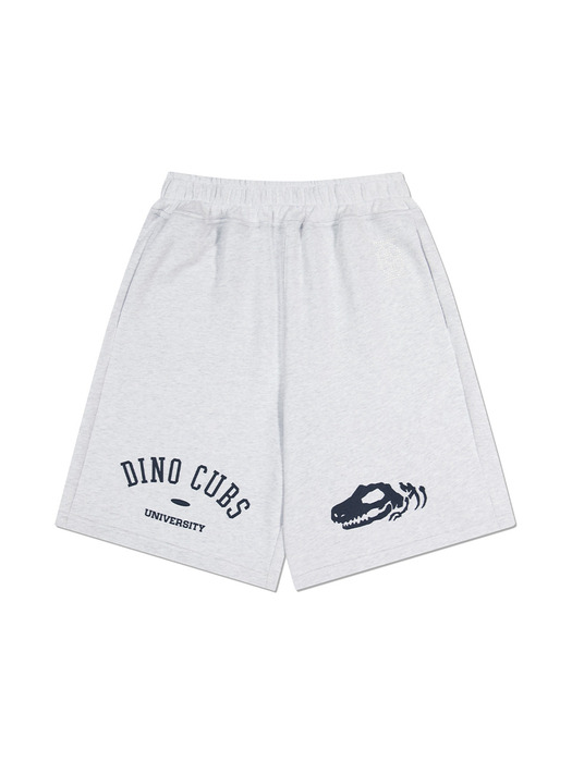 DINO CUBS Sweat Shorts Melange Grey