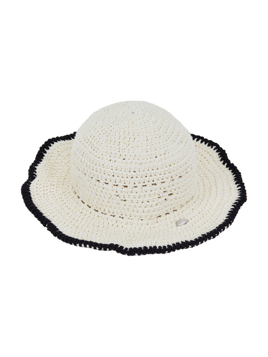 No.156 / Lily Wide Bucket Hat _ Cream