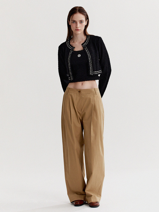 [COTTON] Two Tuck Wide Cotton Pants_2color