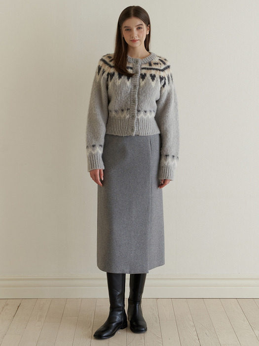 Pond wool skirt 3color