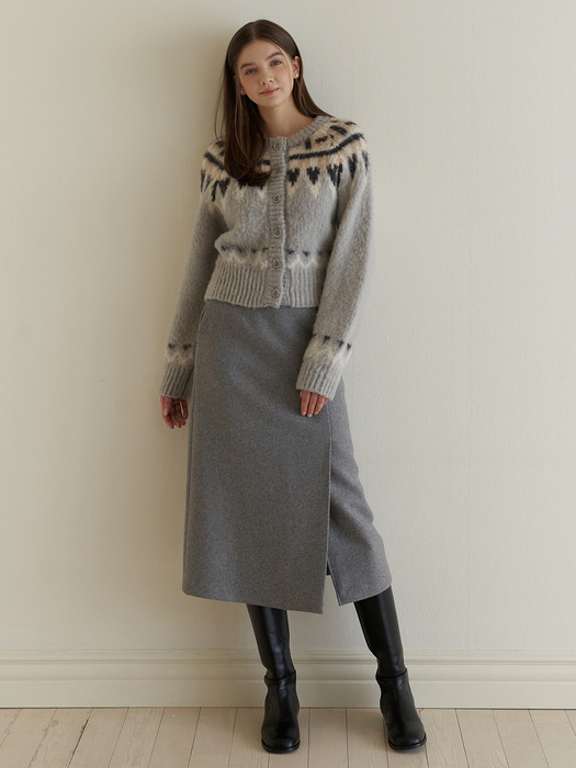 Pond wool skirt 3color