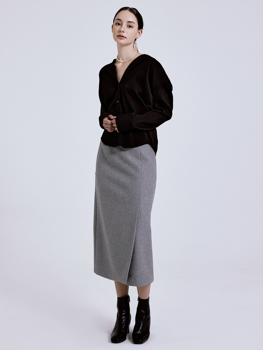 Pond wool skirt 3color