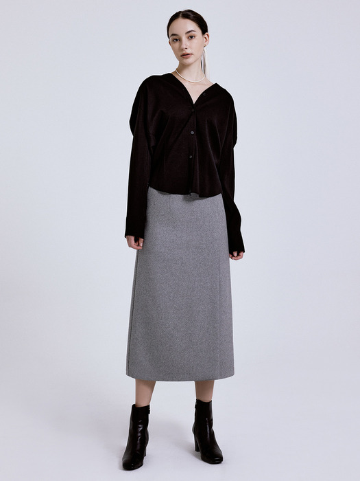 Pond wool skirt 3color