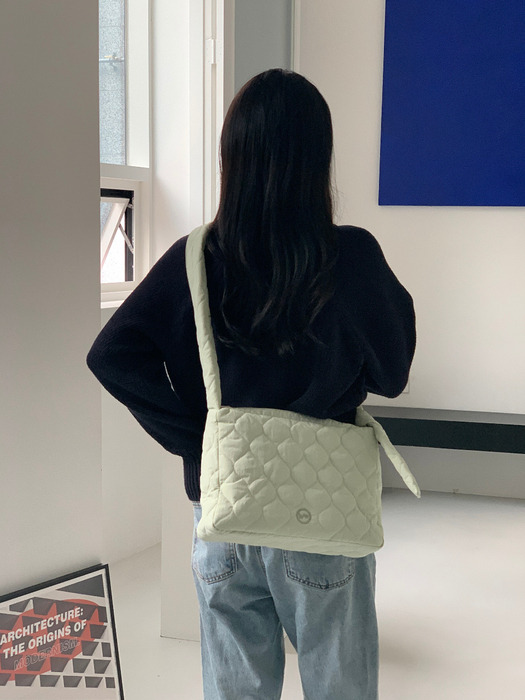 푸딩 리본백 Pudding ribbon Bag (Cream / Peach / Mint)