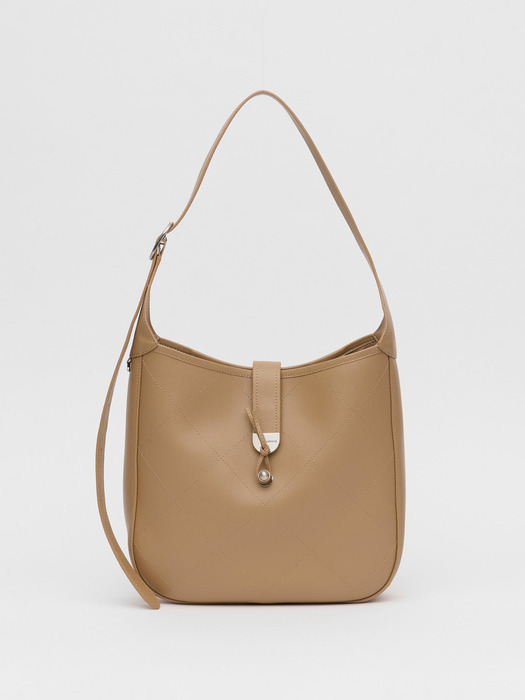 MOIRE SHOULDER BAG_LIGHT BEIGE