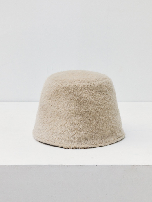 RTW ALPACA HAIRY BUCKET HAT_2COLORS