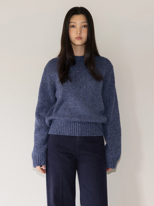 Nep wool pullover (blue)