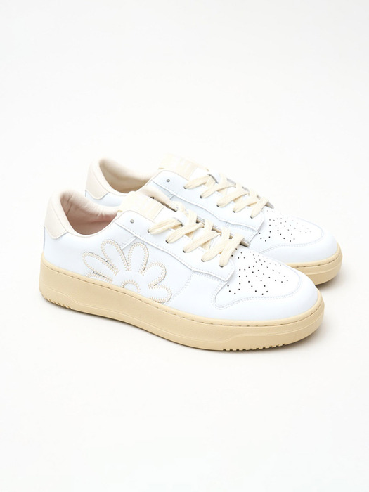 PUR LEATHER SNEAKERS_WHITE