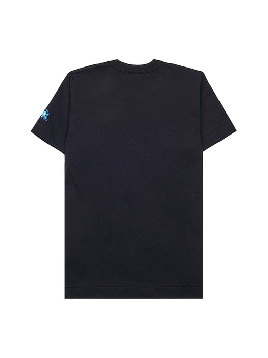 [꼼데가르송] 여성 인베이더 슬리브 티셔츠 P1T327 BLACK