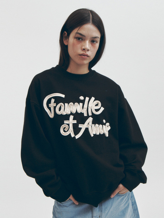 CRAFT SLOGAN SWEATSHIRT(BLACK)