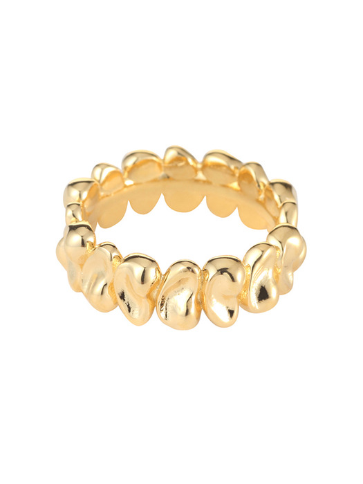 PATTERN BRUSH RING_GOLD