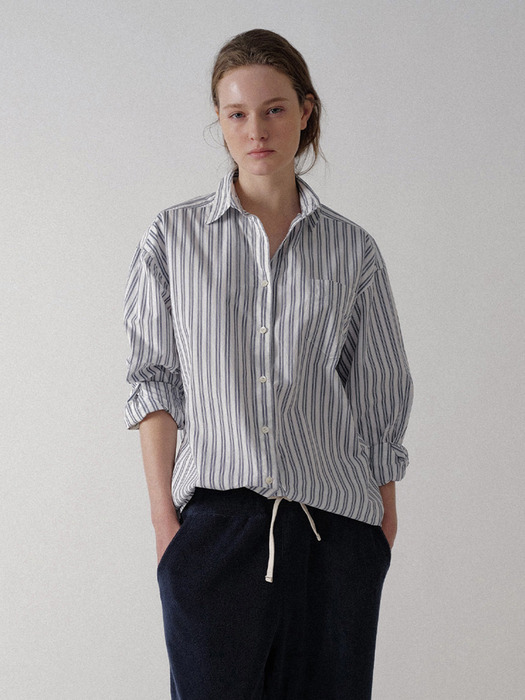 Sunne stripe shirt (Blue)