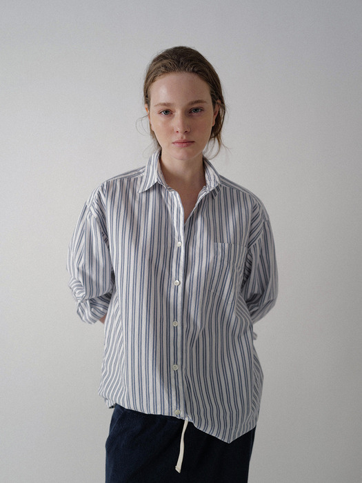 Sunne stripe shirt (Blue)