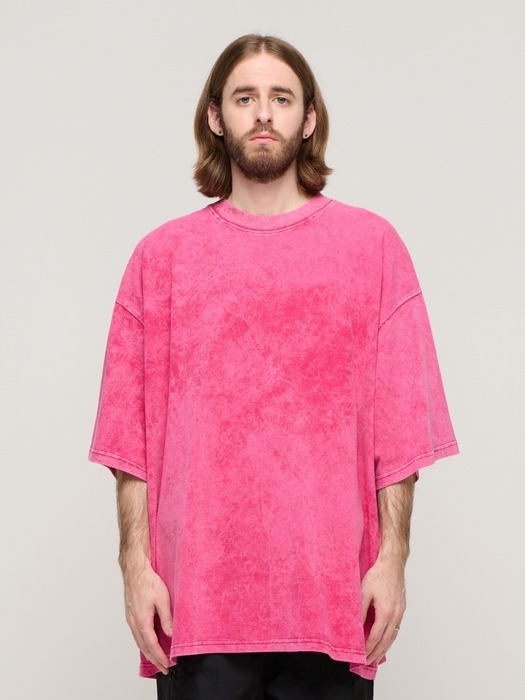CB SNOW WASHING OVER SHORT SLEEVE (PINK)