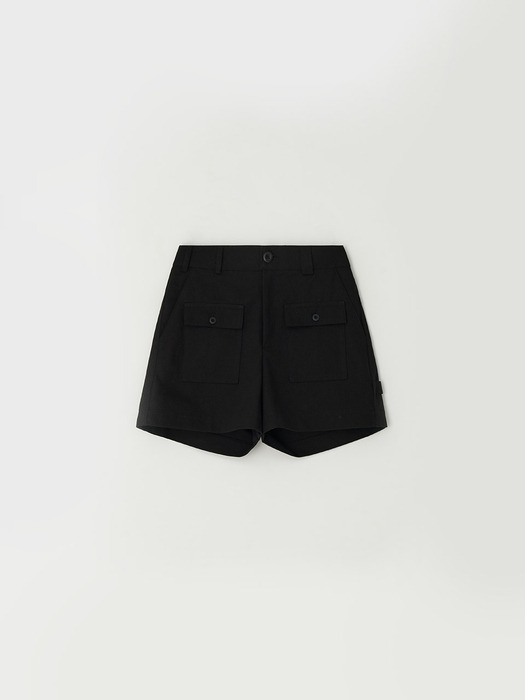 pocket shorts - black