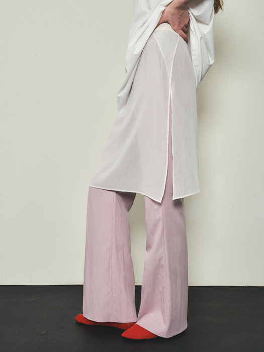 Summer Boot-cut Pants_CTB522(Light Pink)