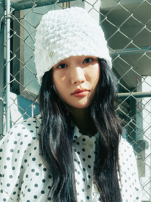 Pinch Beanie Hat (White)