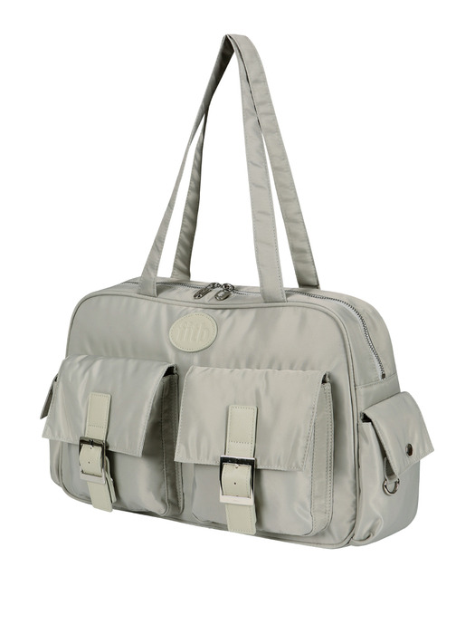 PK Shoulder Bag (nylon)(light grey)