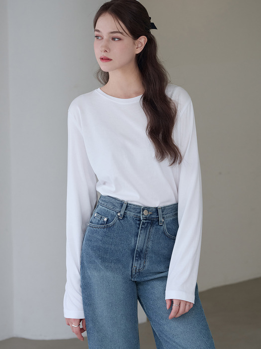 수피마 실켓 롱 슬리브 티셔츠 [4COLORS]