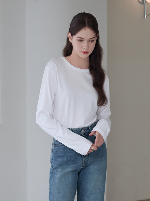 수피마 실켓 롱 슬리브 티셔츠 [4COLORS]
