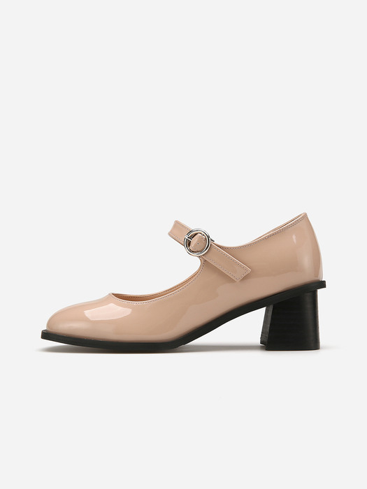 스퀘어 토 메리제인 펌프스 412311003 (6cm/3color)