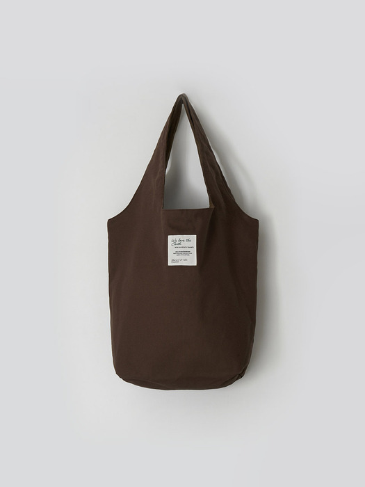 suede reversible bag - brown