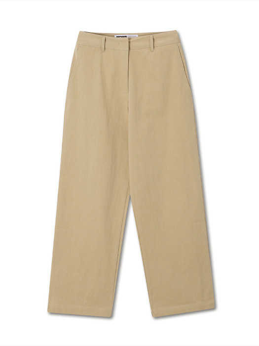 SOFT TWILL CHINO PANTS SAND BEIGE