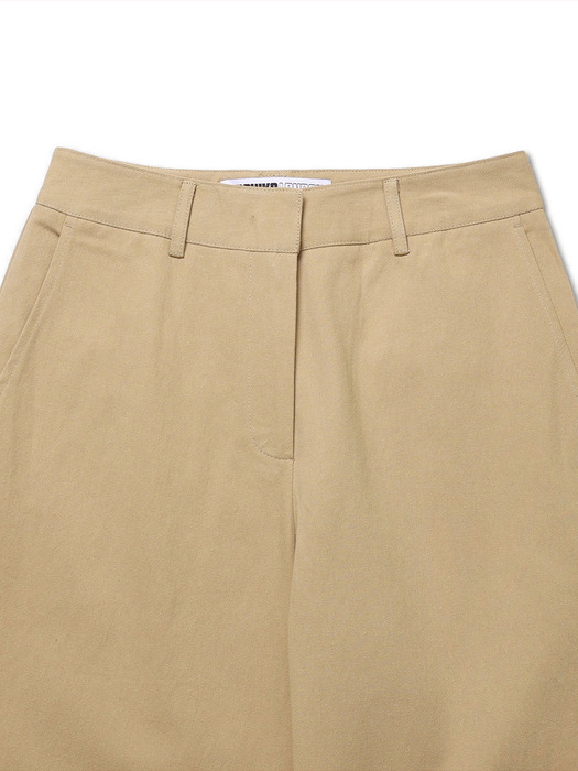 SOFT TWILL CHINO PANTS SAND BEIGE