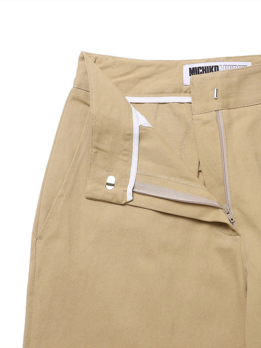 SOFT TWILL CHINO PANTS SAND BEIGE