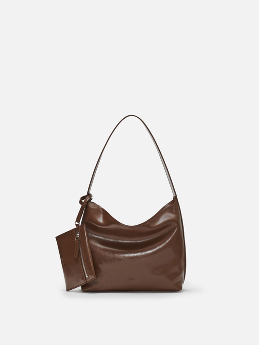 Mini Pulpy hobo bag Wrinkled Brown