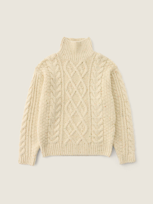 Old Father High Neck Sweater (Ivory)