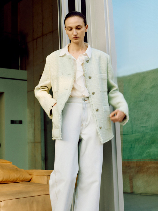 [단독]Oversized tweed jacket SW5SJ102_3color