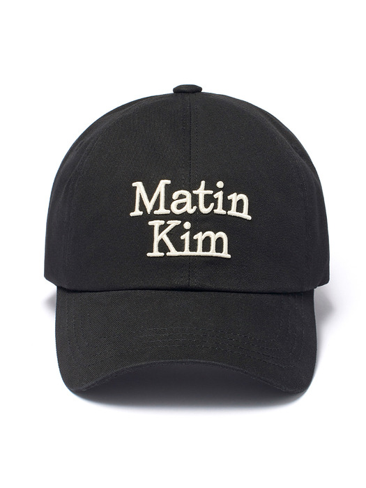 MATIN VOLUME LOGO BALL CAP IN BLACK