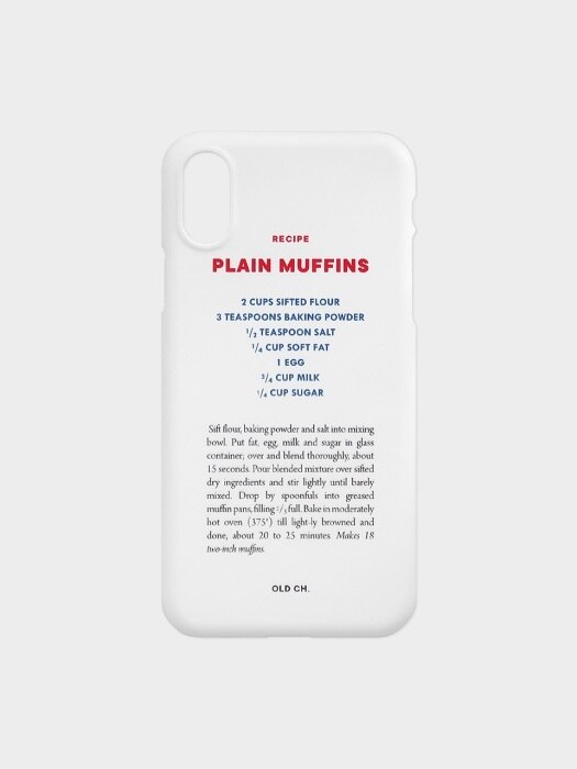 RECIPE Phone case - Plain Muffins 