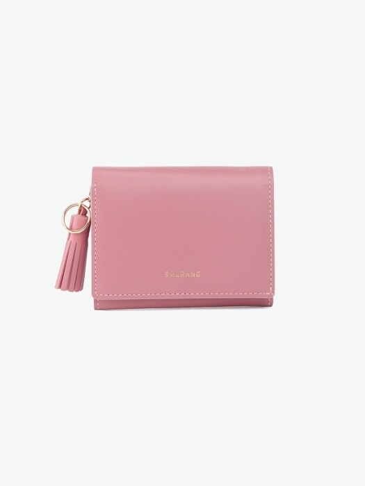 REIMS W015 Card Poket Wallet Rore Pink