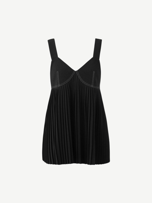 Pleated camisole top