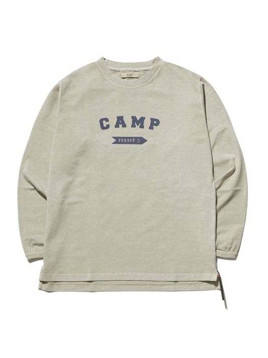 [CAMPAGIN LINE] CAMP Pigment long sleeve T-shirt (OATMEAL)