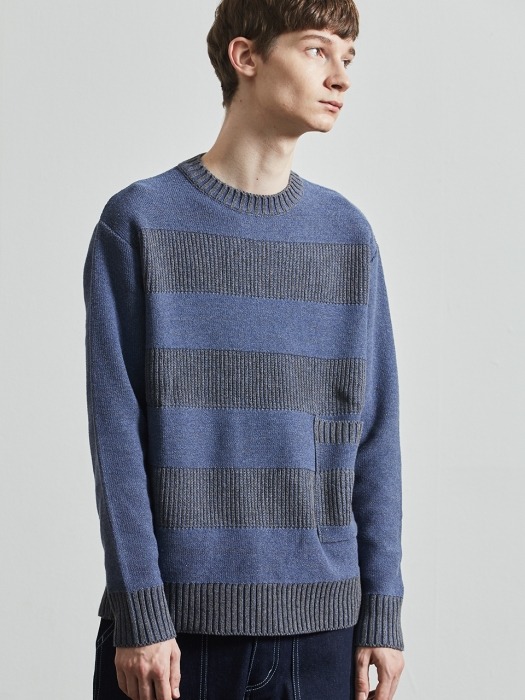 Striped Sweater (INDIGO)