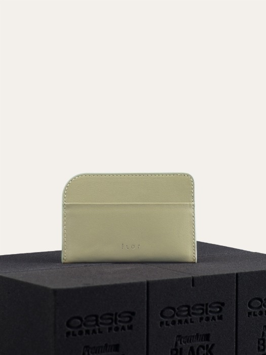 Plum Card Wallet Milktea Green