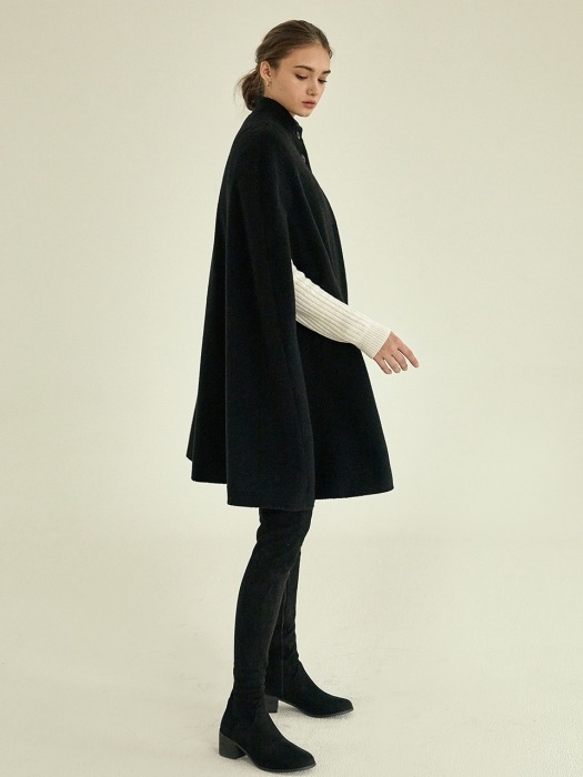 adorable cape coat[black]