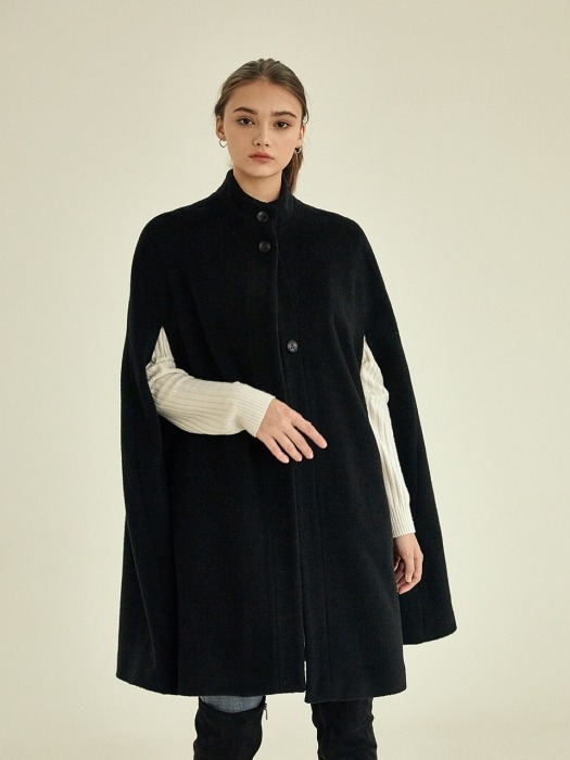 adorable cape coat[black]