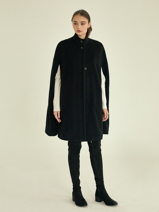 adorable cape coat[black]