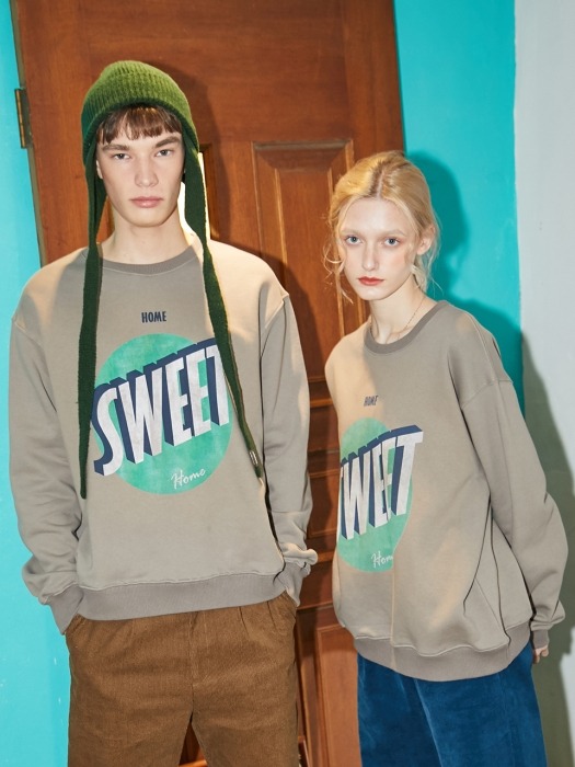 SWEET HOME SWEATSHIRT, Khaki