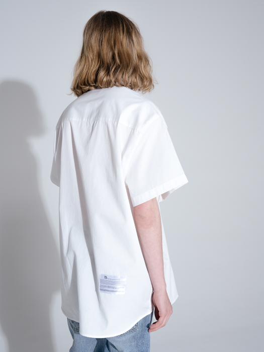 [프리미엄] Overfit basic half shirt_white
