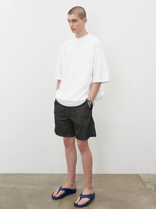 PACKABLE SWIM SHORTS - BLACK