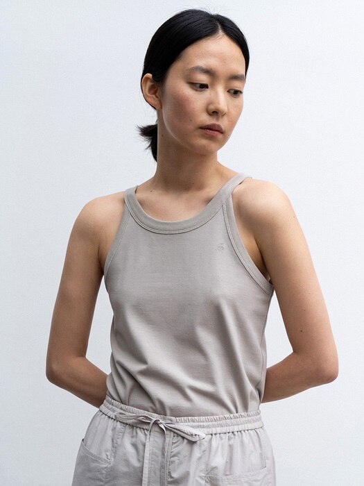HALTER-NECK TOP (TAUPE)