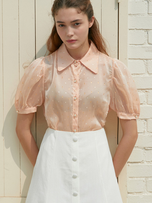 AMR1081 twinkle blouse (orange)