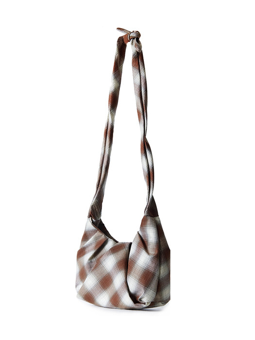 Dumpling 2way Bag (Check Brown)